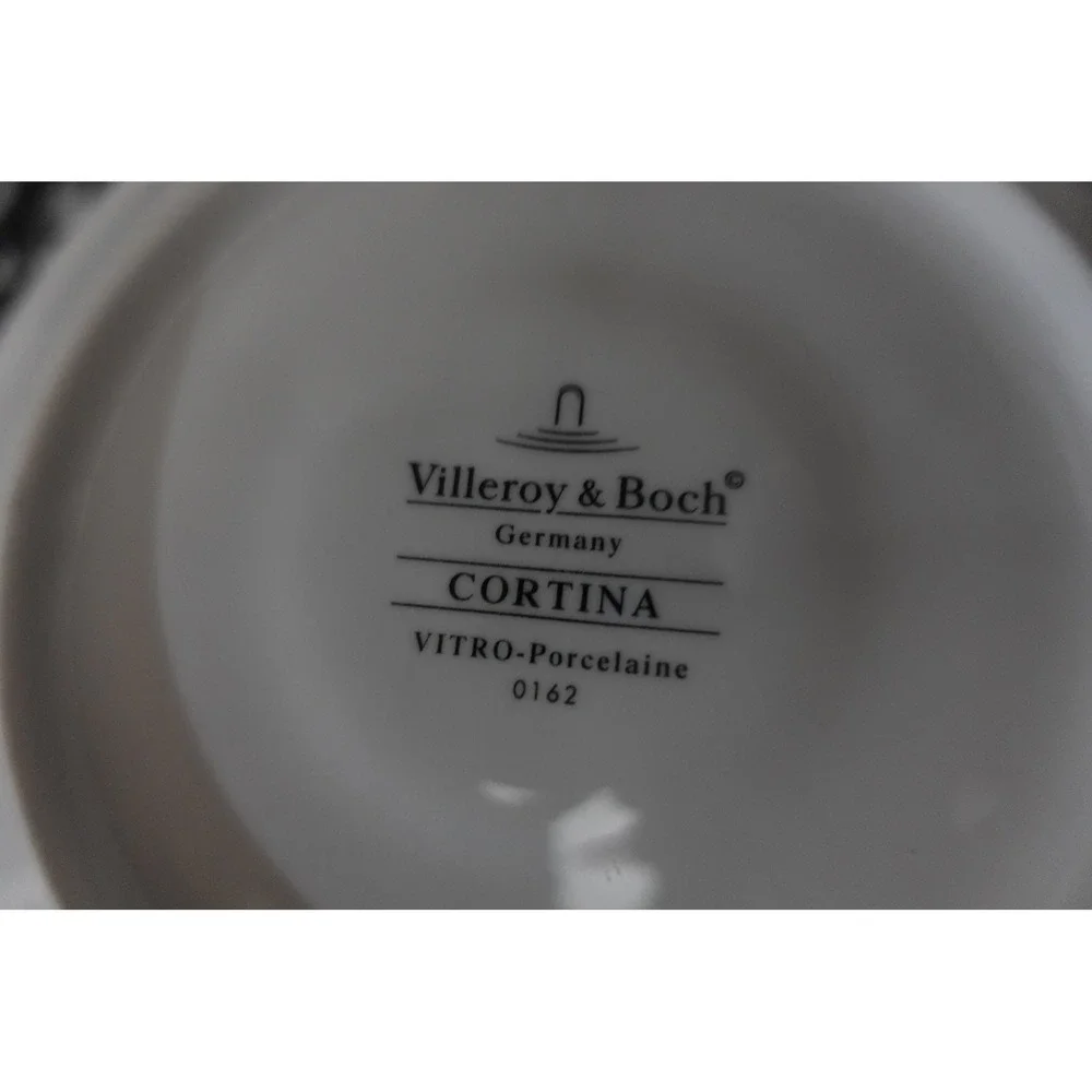 Villeroy & Boch‎ Cortina Saucers, Vitro Porcelain, Made in Germany, Set of 2